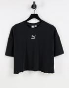 Puma Oversized Crop T-shirt In Black