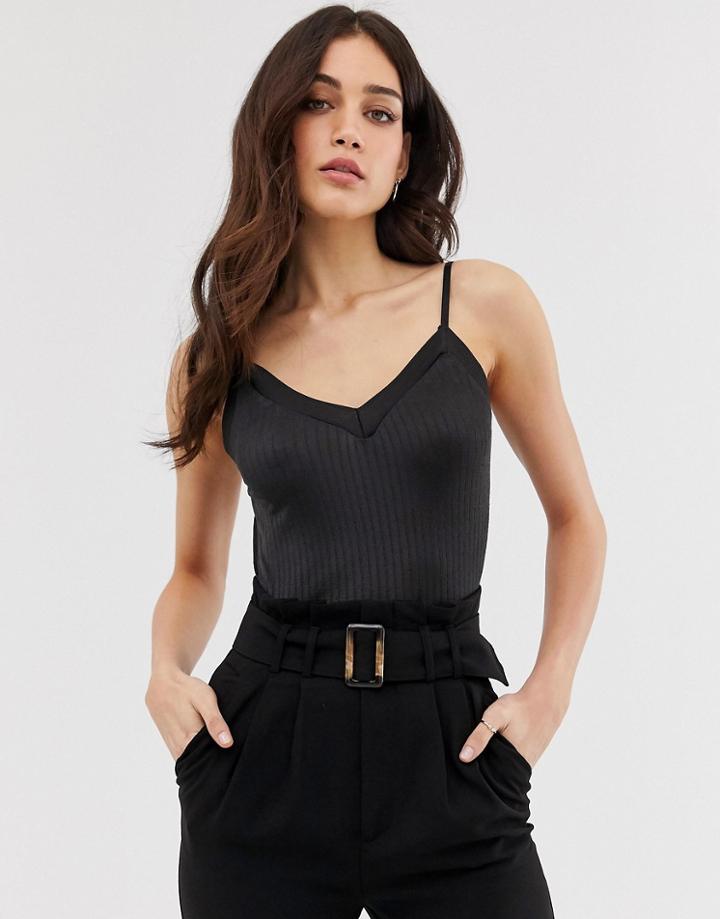 Y.a.s Satin Cami Top-black
