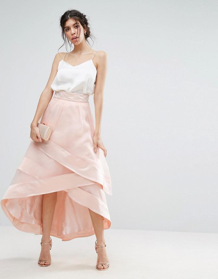 Coast Lorenza Drape Skirt - Pink