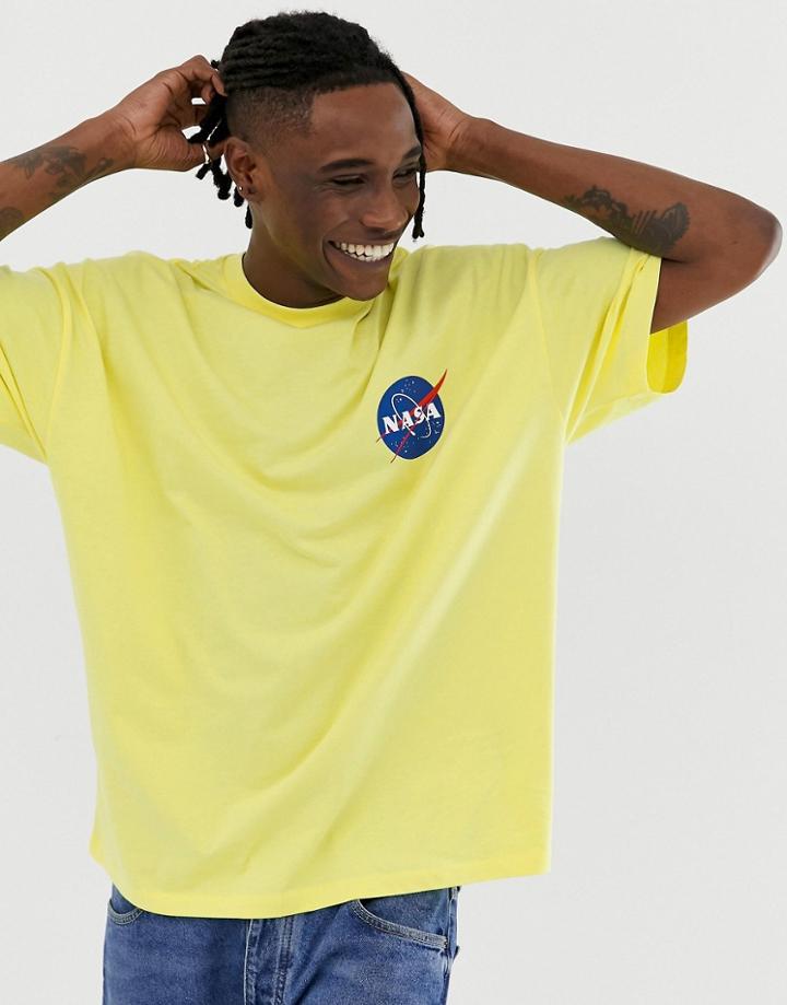 Asos Design Nasa Oversized T-shirt - Yellow