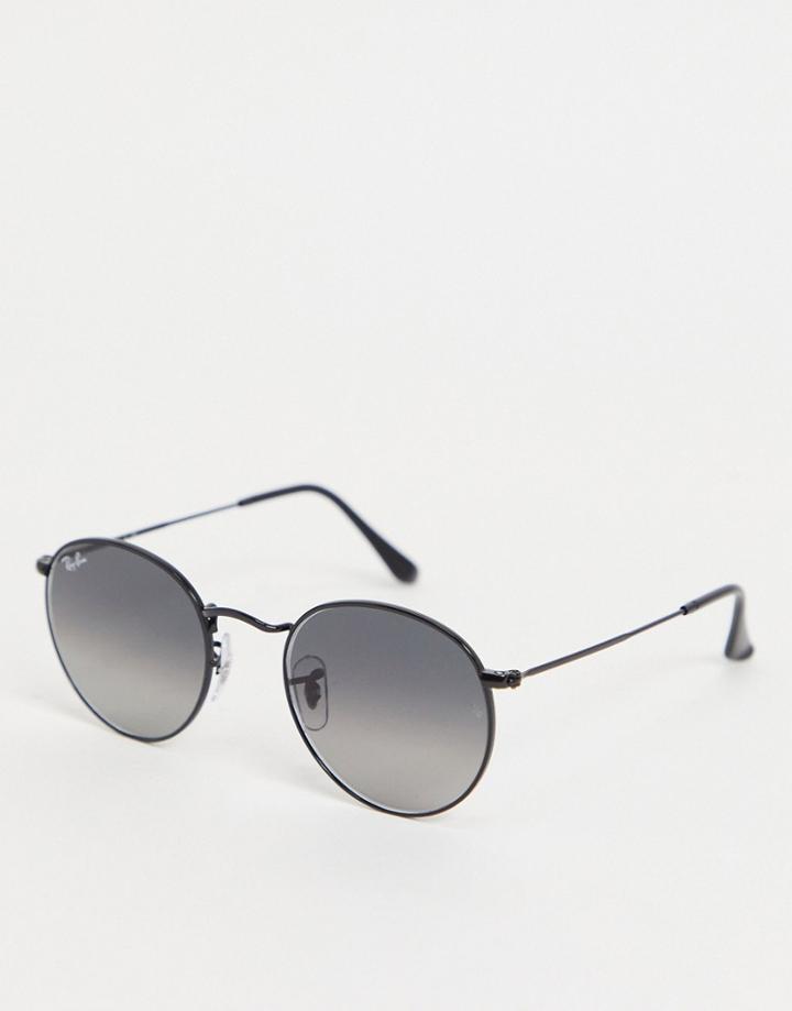 Ray-ban Mens Round Sunglasses In Black 0rb3447n