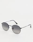 Ray-ban Mens Round Sunglasses In Black 0rb3447n