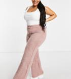 I Saw It First Plus Eyelash Wide Leg Pants In Pink