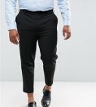 Asos Plus Tapered Smart Pants In Black - Black