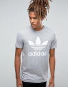 Adidas Originals Trefoil T-shirt Ay7708 - Gray