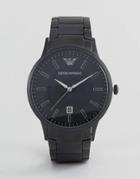 Emporio Armani Ar11079 Bracelet Watch In Black - Black