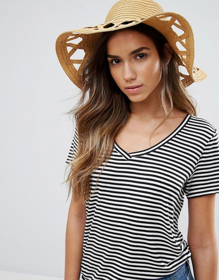 Vero Moda Cut Out Hat - Tan
