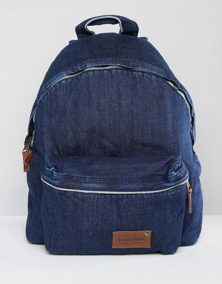 Eastpak Padded Pak R Kuroki Japanese Denim Indigo Wash Backpack - Blue