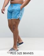 Duke Plus Swim Shorts In Light Blue - Blue