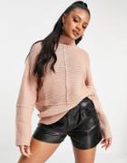 Na-kd High Neck Sweater In Pink