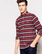 Wesc Stieg Fairisle Shirt - Red