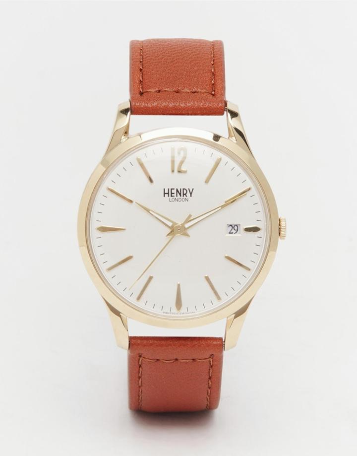Henry London Westminster Watch With Leather Strap - Brown