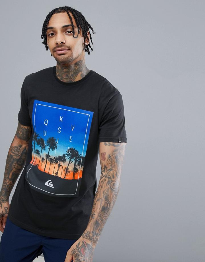 Quiksilver Salina Stars T-shirt In Black - Black