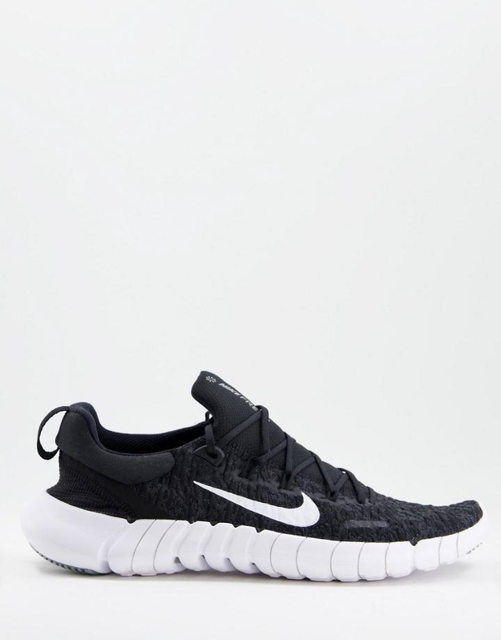 Nike Running Free Run 5.0 Sneakers In Black