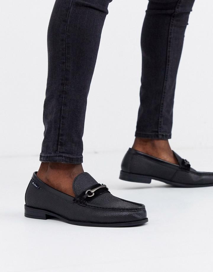 Ben Sherman Metal Bar Loafer In Black