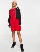 Tommy Jeans Logo T-shirt Dress In Red