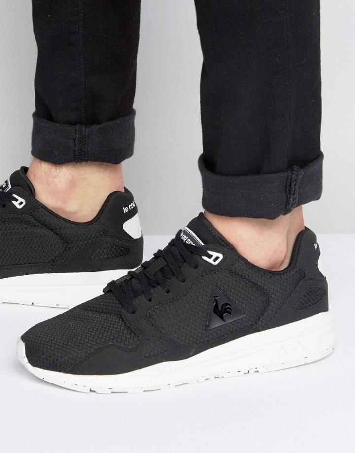 Le Coq Sportif R900 Woven Jacquard Sneakers In Black 1710110 - Black