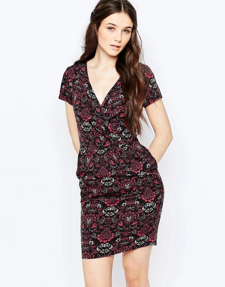 Sugarhill Boutique Bailey Wallpaper Print Dress - Multi