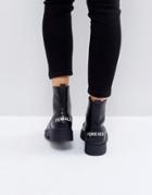 Asos Azra Chunky Ankle Boots - Black
