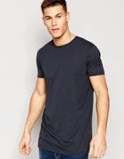 Asos Super Longline T-shirt Relaxed Skater Fit In Washed Black - Washed Black