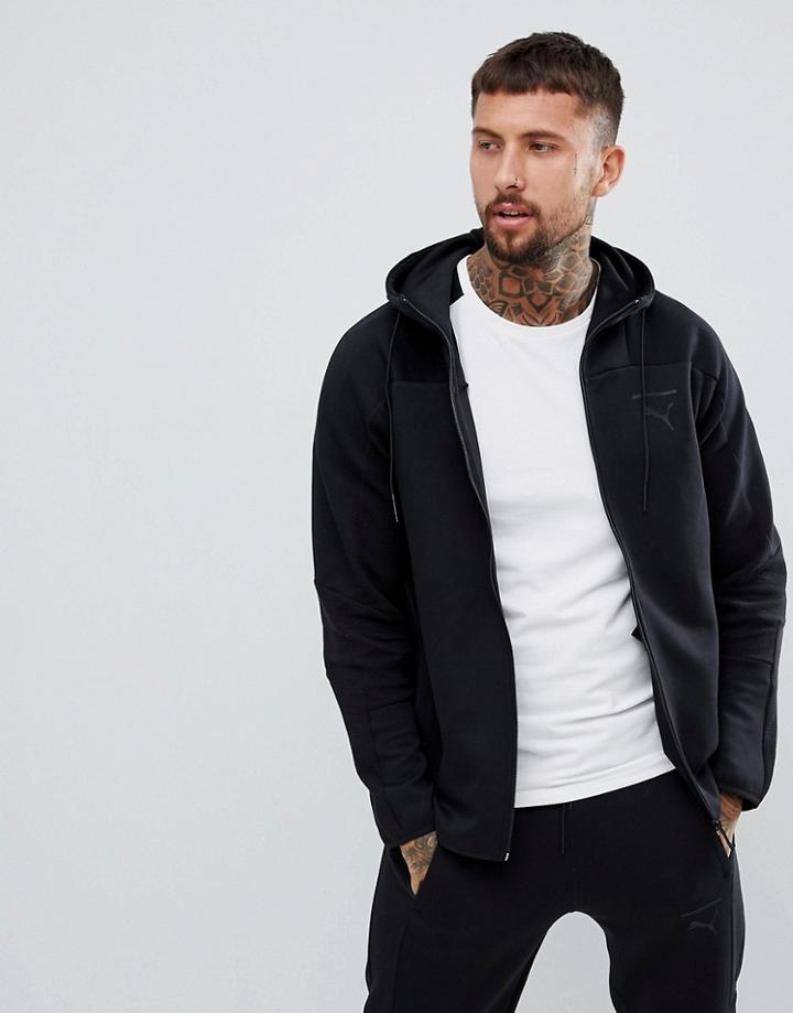 Puma Pace Full Zip Hoodie In Black 57638901 - Black