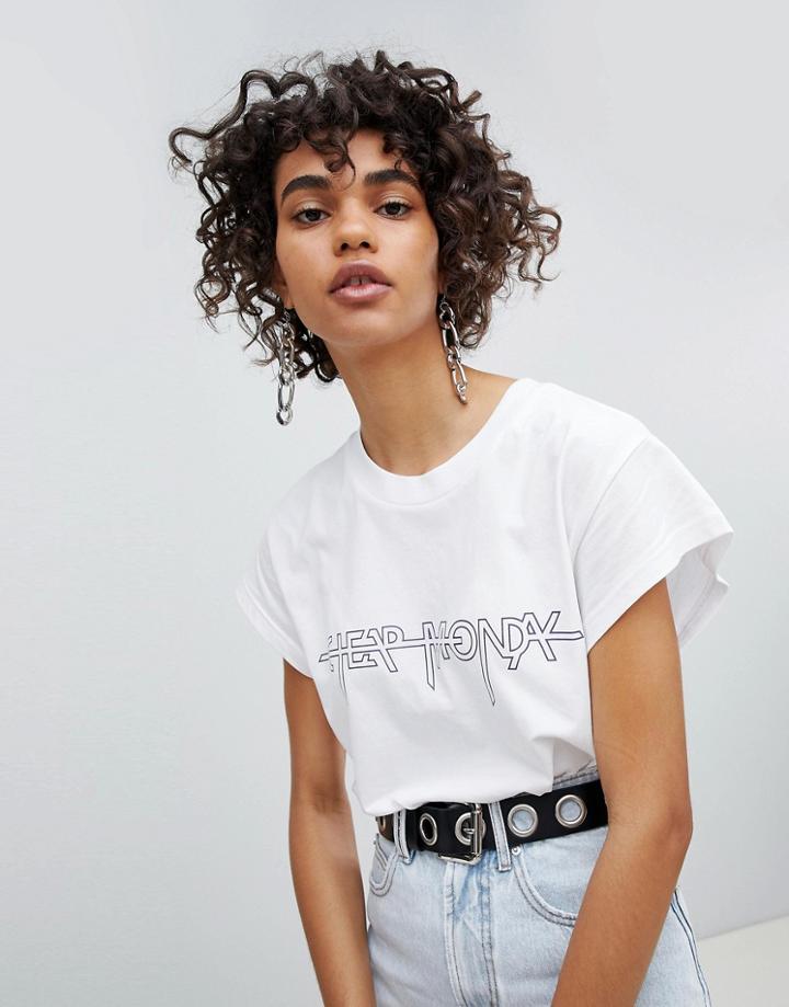 Cheap Monday Logo White T-shirt - White