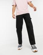 Topman Carpenter Jeans In Stay Black