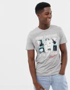 Jack & Jones Originals Holidays T-shirt With Home Alone Graphic - Gray