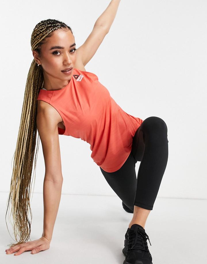 Reebok Rc Activchill Games Tank In Orange