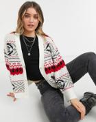 Bb Dakota Back Country Cardigan In Ivory-white
