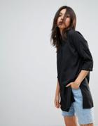 Noisy May Maci Long Shirt - Black