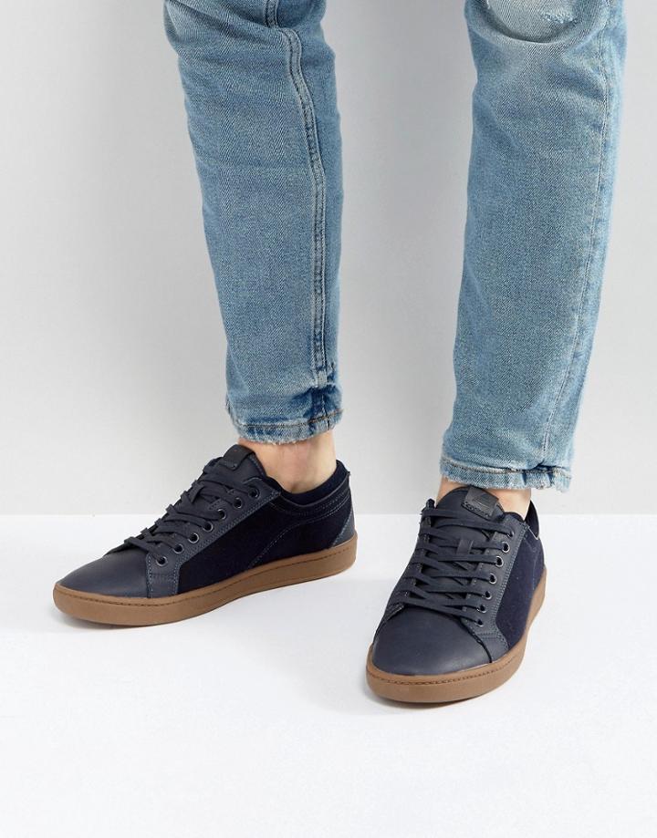 Aldo Sigrun Lace Up Sneakers In Navy - Navy