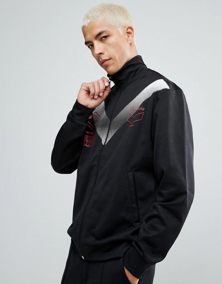 Cheap Monday Wiz Track Jacket In Black - Black