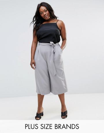Elvi Plus Culottes - Gray
