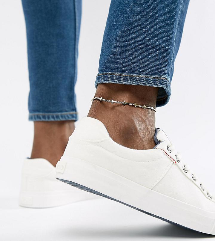 Designb Gold Cross Anklet Exclusive To Asos - Gold