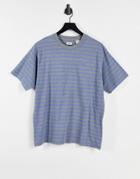 Levi's Vintage Relaxed Fit Stripe T-shirt In Estate Blue Heather-blues