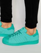 Adidas Originals Superstar Adicolor Sneakers In Green S80331 - Green