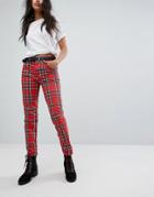 G-star 5622 Elwood X 25 Pharrell Jean In Red Plaid Print - Multi