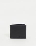 French Connection Classic Contrast Bi-fold Wallet In Black And Gunmetal