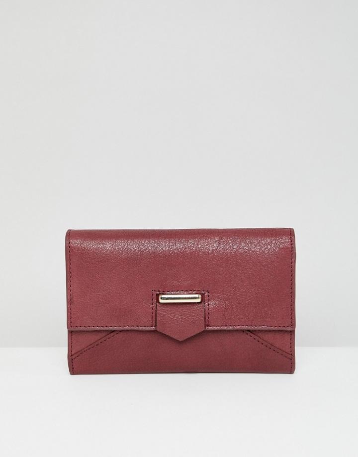 Urbancode Leather Foldover Purse - Red