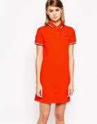 Fred Perry Twin Tip Polo Dress - Red