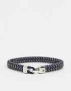 Tommy Hilfiger Braided Bracelet In Navy 2790060