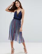 Little White Lies Colette Multicoloured Pleated Skirt - Multi