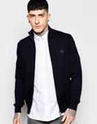 Fred Perry Cardigan With Zip Up - Navy