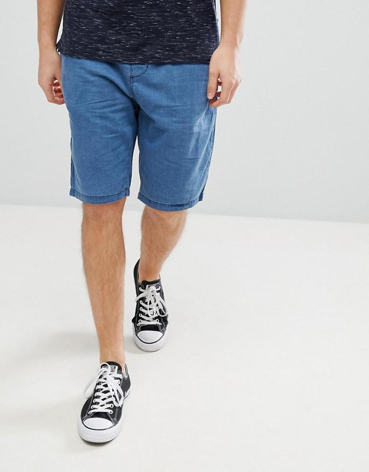 Hymn Chambray Shorts - Blue