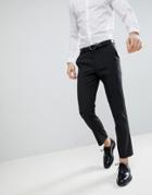 Asos Design Slim Suit Pants In Charcoal-gray