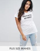 Nvme Plus Born To Real Not Perfect T-shirt - White