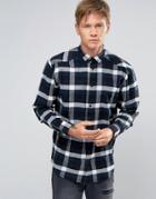Weekday Lumber Check Flannel Shirt - Navy