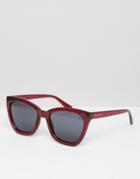 Hawkers Melrose Square Sunglasses In Red - Red