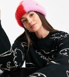 Asos Design Tall Sweater In Dinosaur Pattern In Black